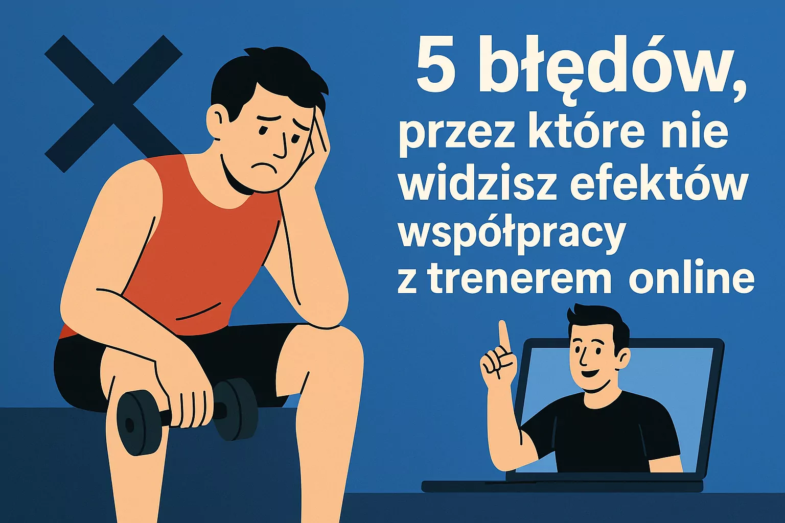 5 błędów, przez które nie widzisz efektów współpracy z trenerem online