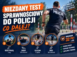 Niezdany test sprawnościowy do Policji – co dalej?